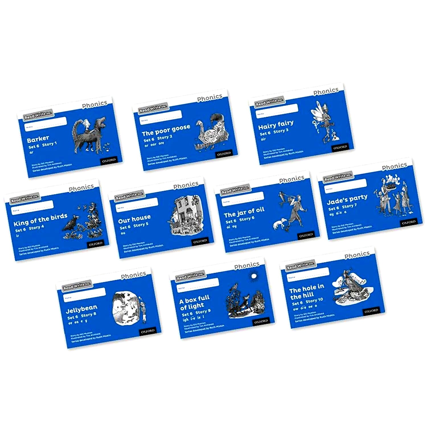 预订 Read Write Inc. Phonics: Black and White Blue Set 6 Storybooks Mixed Pack of 10 (PACK): 9780198373131