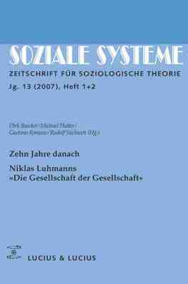 【预订】Zehn Jahre danach. Niklas Luhmanns »Die Gesellschaft der Gesellscha 9783828204492