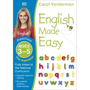 预订 English Made Easy: The Alphabet, Ages 3-5 (Preschool):Supports the National Curriculum, English Exercise Book 轻松
