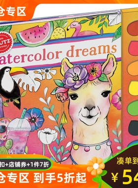 英文原版 Klutz儿童手工书 学画水彩画 Watercolor Dreams