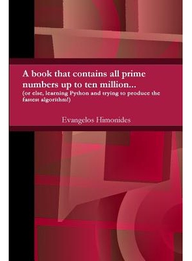 预订 primes to ten million...: 9781446126288