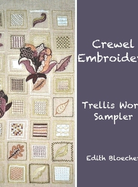 预订 Crewel Embroidery - Trellis Work Sampler: 9781699353882