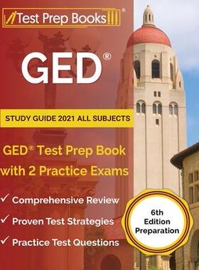 [预订]GED Study Guide 2021 All Subjects: GED Test Prep Book with 2 Practice Exams [6th Edition Preparation 9781628457421