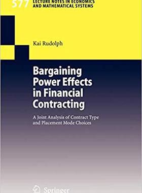 【预订】Bargaining Power Effects in Financial Contracting 9783540344957