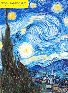 现货 梵高 风景画 2026年挂历 英文原版 进口艺术日历 印象派 Vincent van Gogh Landscapes Wall Calendar 2026 (Art Calendar)