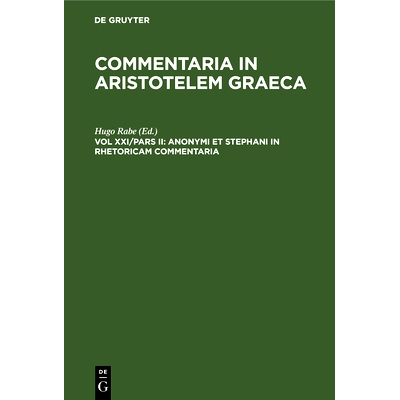 预订 Anonymi et Stephani in rhetoricam commentaria: 9783112332375