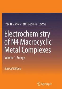 【预订】Electrochemistry of N4 Macrocyclic Metal Complexes