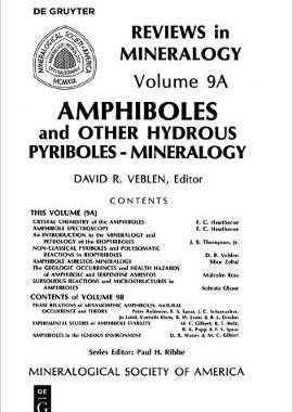 【预订】Amphiboles and Other Hydrous Pyriboles 9780939950102