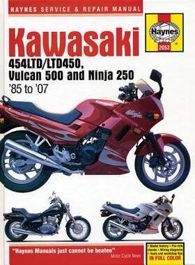 [预订]Kawasaki 454LTD/LTD450, Vulcan 500 & Ninja 250 (85 - 07) Haynes Repair Manual 9781620922347
