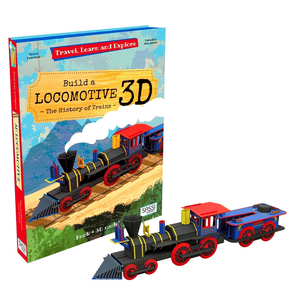 现货 Build a Locomotive  3D模型建造手工书 火车 英文原版立体书