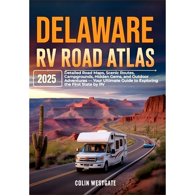 预订 Delaware RV Road Atlas 2025: Detailed Road Maps, Scenic Routes, Campgrounds, Hidden Gems, and Outdoor Adventures -