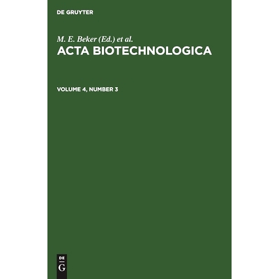 预订 ACTA BIOTECHNOLOGICA V. 4/3 ABTECH 1984: 9783112538593