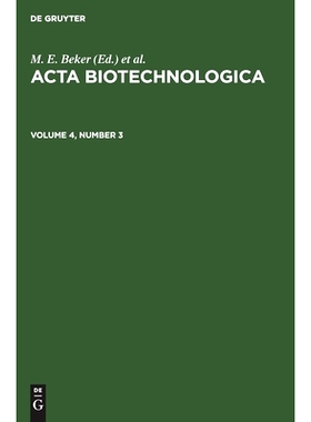 预订 ACTA BIOTECHNOLOGICA V. 4/3 ABTECH 1984: 9783112538593