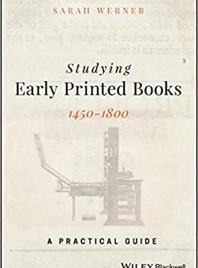 【预售】Studying Early Printed Books, 1450-1800