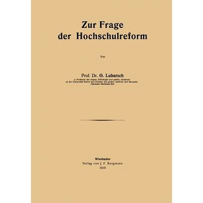 预订 Zur Frage der Hochschulreform 关于高等教育改革的问题: 9783642984280