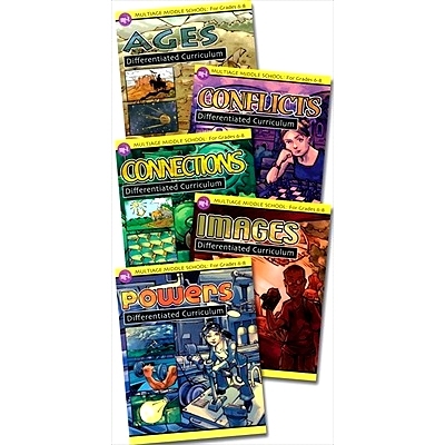 预订 Multiage Differentiated Curriculum Kit: Middle School 多年龄差异化课程套件: 9781593633073