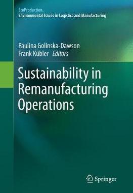 【预订】Sustainability in Remanufacturing Operations