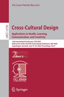 【预订】Cross-Cultural Design. Applications in Health, Learning, Communication, and Creativity