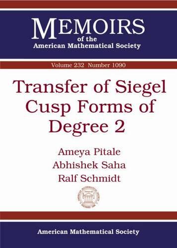 【预售】Transfer of Siegel Cusp Forms of Degree 2