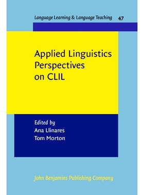 预订 Applied Linguistics Perspectives on CLIL. CLIL 的应用语言学视角: 9789027213365