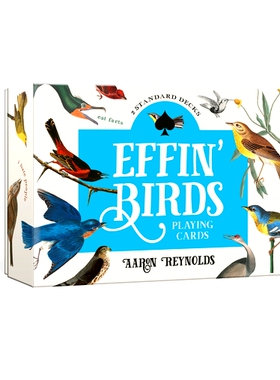 预订 Effin’ Birds Playing Cards: Two Standard Decks: 9780593234594