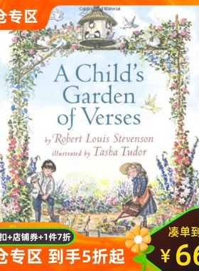 预售 英文原版 一个孩子的诗园 精装 金银岛作者 罗伯特路易斯斯蒂文森 A Child's Garden of Verses by Robert Louis Stevenson