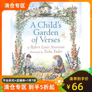 罗伯特路易斯斯蒂文森 英文原版 金银岛作者 诗园 Robert Verses Child Louis Garden 精装 一个孩子 预售 Stevenson