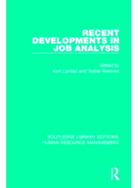 预订 Recent Developments in Job Analysis: 9780415789769