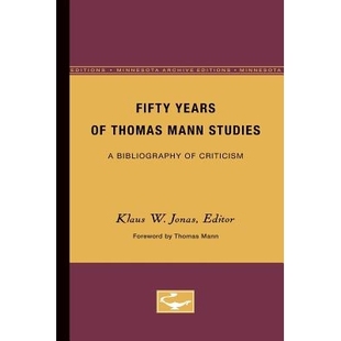 Years Thomas Mann 9780816671656 预订 Studies Fifty
