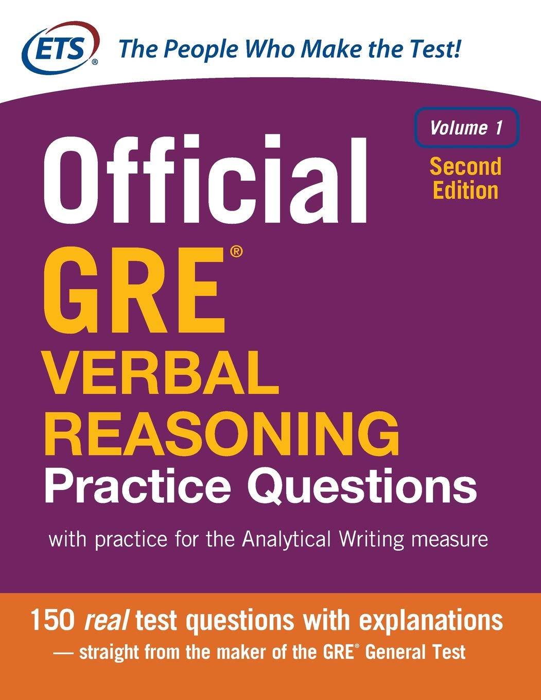 GRE官方词汇练习1(第2版)英文原版 Official GRE Verbal Reasoning Practice Questions, Second Edition, Volume 1
