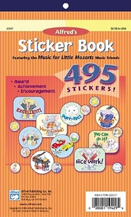 【预售】Alfred’s Sticker Book: Featuring the Music for Little Mozarts Music Friends
