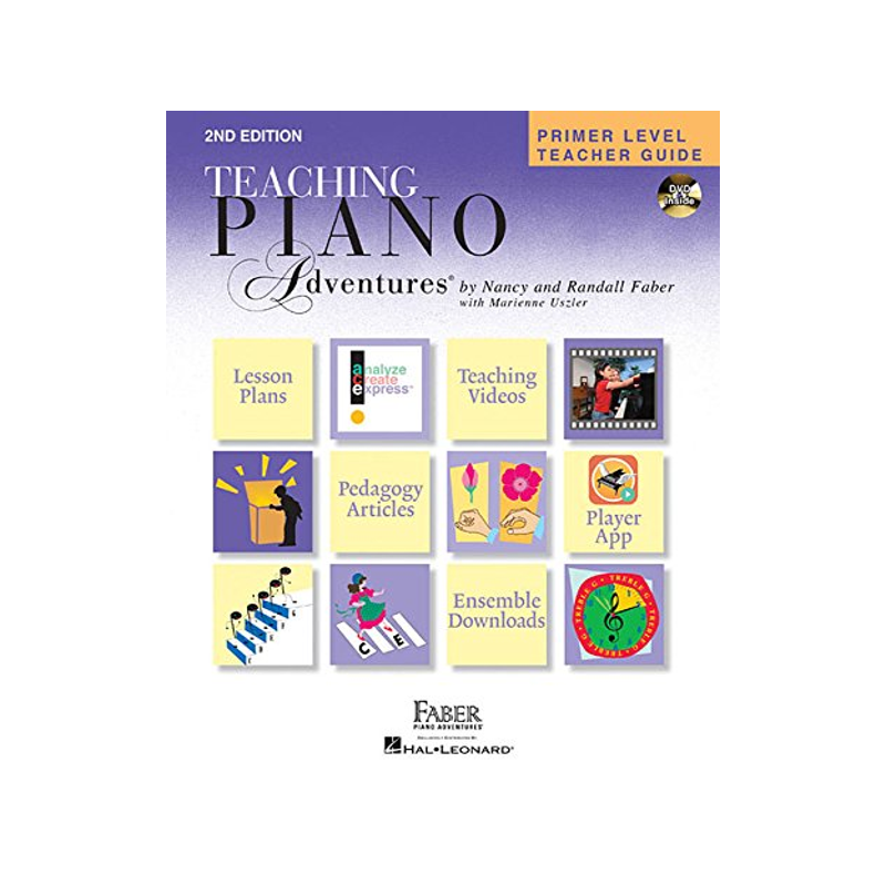 初级教师用书 菲伯尔钢琴基础教程 英文原版 Piano Adventures: Primer Level: Teacher Guide (2nd Edition)