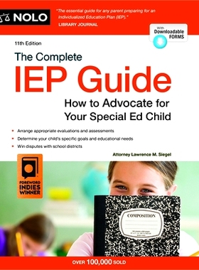 预订 The Complete IEP Guide: How to Advocate for Your Special Ed Child