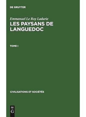 预订 Ladurie: Les Paysans De Languedoc Pala T I Ciso 42: 9783110985504