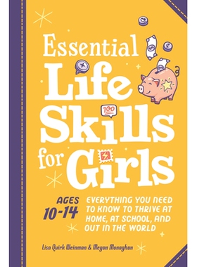 预订 Essential Life Skills for Girls: Everything You Need to Know to Thrive at Home, at School, and Out in the World 女