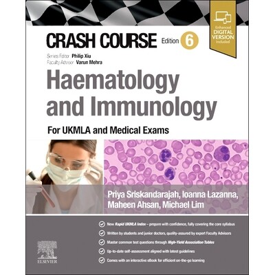 预订 Crash Course Haematology and Immunology For the MLA and Medical Exams 血液学和免疫学速成课程:针对 MLA 和医学考试 9