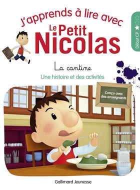 法国CP教辅读物 和小淘气尼古拉学阅读1：食堂  J'apprends à lire avec le Petit Nicolas 小学一年级法语写作词汇训练