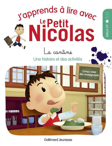 法国CP教辅读物 和小淘气尼古拉学阅读1：食堂  J'apprends à lire avec le Petit Nicolas 小学一年级法语写作词汇训练