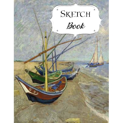 预订 Sketch Book: Van Gogh Sketchbook Scetchpad for Drawing or Doodling Notebook Pad for Creative Artists Fishing Boats