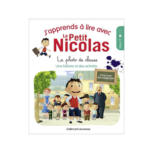 法国CP教辅读物 和小淘气尼古拉学阅读2：班级集体照 J'apprends à lire avec le Petit Nicolas 小学一年级法语写作词汇训练
