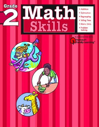 英文原版 Flash Kids 数学技能：2年级 Math Skills: Grade 2 (Flash Kids Harcourt Family Learning)