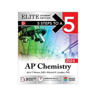 [预订]5 Steps to a 5: AP Chemistry 2024 Elite Student Edition 9781265337391