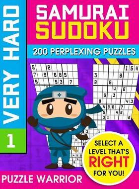[预订]Very Hard Samurai Sudoku: 200 Perplexing Puzzles 9781092285285