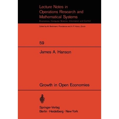 预订 Growth in Open Economies: 9783540056713