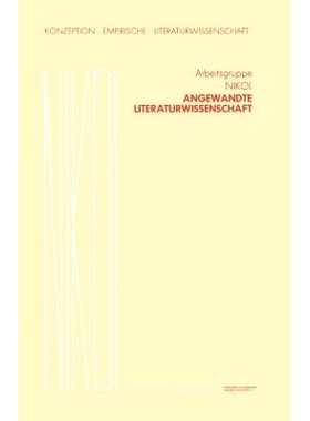 预订 Angewandte Literaturwissenschaft: 9783663019572