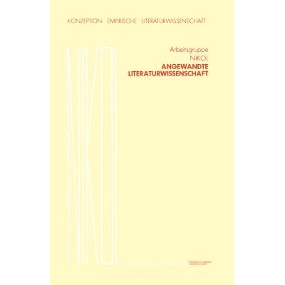 预订 Angewandte Literaturwissenschaft: 9783663019572