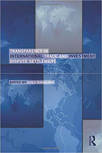 【预售】Transparency in International Trade and Investment Dispute Settlement