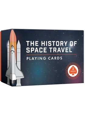 预订 The History of Space Travel Playing Cards: Two Decks of Cards and Game Rules Booklet with Space Trivia: 97815247636