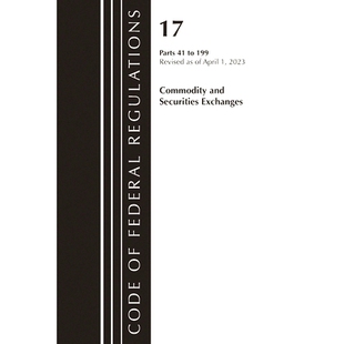 Regulations Commodity Code Federal 199 9781636714967 预订 Title Securities and 2023 Exchanges