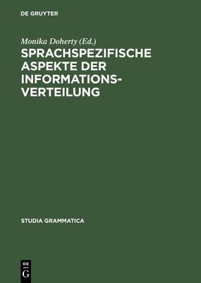【预订】Sprachspezifische Aspekte der Informationsverteilung 9783050035024
